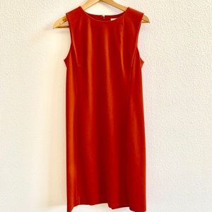 Uniqlo Burnt Orange Sheath Dress Sz S